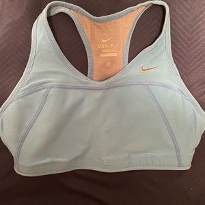 Baby blue Nike sports bra